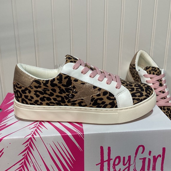Corkys Supernova Star Sneakers in Leopard Rose Gold - Picture 7 of 7